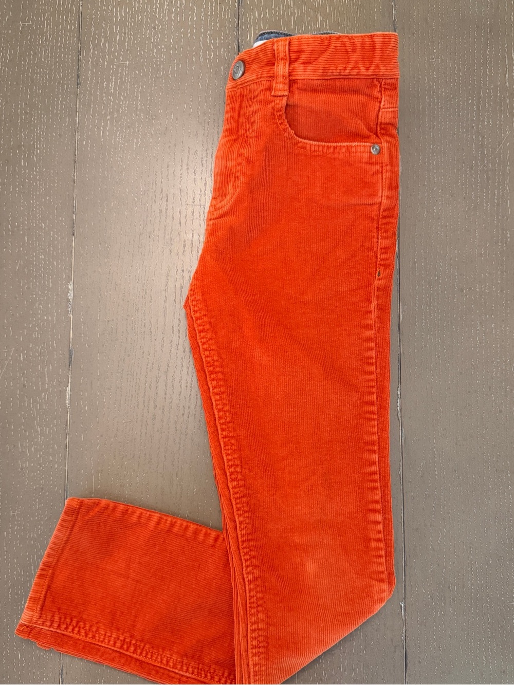 Mini Boden Youth Boys’ Orange Corduroy Stretch Slim-Fit Pants • Size 9 (M) - Picture 14 of 14
